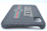 Authentic GUCCI Web Sherry Line iPhone X Xs Case Leather 549080 Black K6614 Fashion