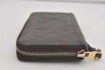 Authentic Louis Vuitton Monogram Empreinte Zippy Wallet Brown M60548 LV 8389I Hot on Sale