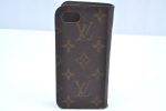 Authentic Louis Vuitton Monogram Folio Iphone 8 Case M61905 LV K5582 For Sale