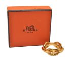 Authentic HERMES Scarf Ring Chaine d Ancre Chain Design Gold Tone Box 6285I Hot on Sale