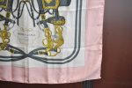 Authentic HERMES Carre 90 Scarf  BRIDES de GALA par   Silk Pink K6175 Supply