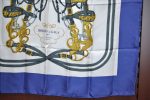 Authentic HERMES Carre 90 Scarf  BRIDES de GALA par  Silk Blue K6755 Supply