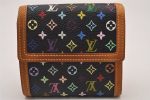 Louis Vuitton Monogram Multicolor Porte Monnaie Billet Carte Credit Black 6721I For Cheap