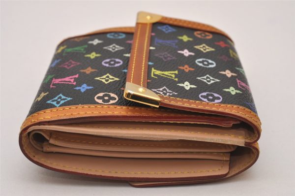 Louis Vuitton Monogram Multicolor Porte Monnaie Billet Carte Credit Black 6721I For Cheap